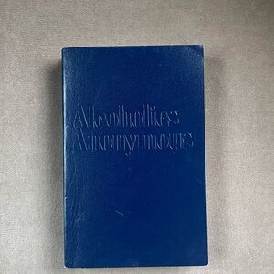 Alcoholics Anonymous The Big Book
Third Edition. Blue, soft cover.